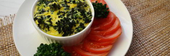 омлет с брокколи в духовке