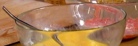 омлет с форелью и укропом