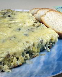 Омлет с грибами и картофелем