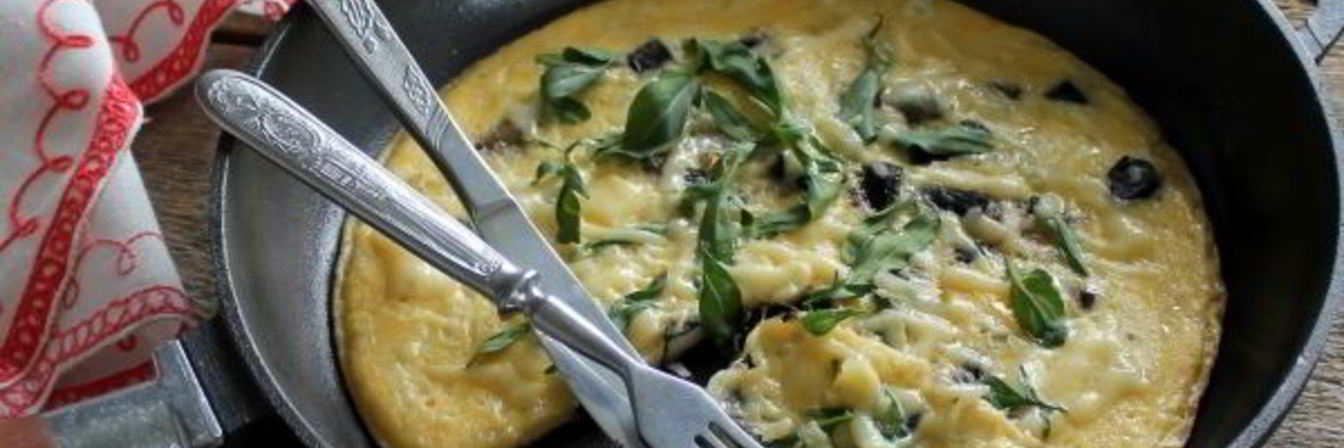 Омлет с грибами и сыром