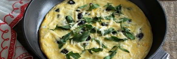 омлет с грибами и сыром