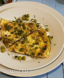 Омлет с грибами в духовке