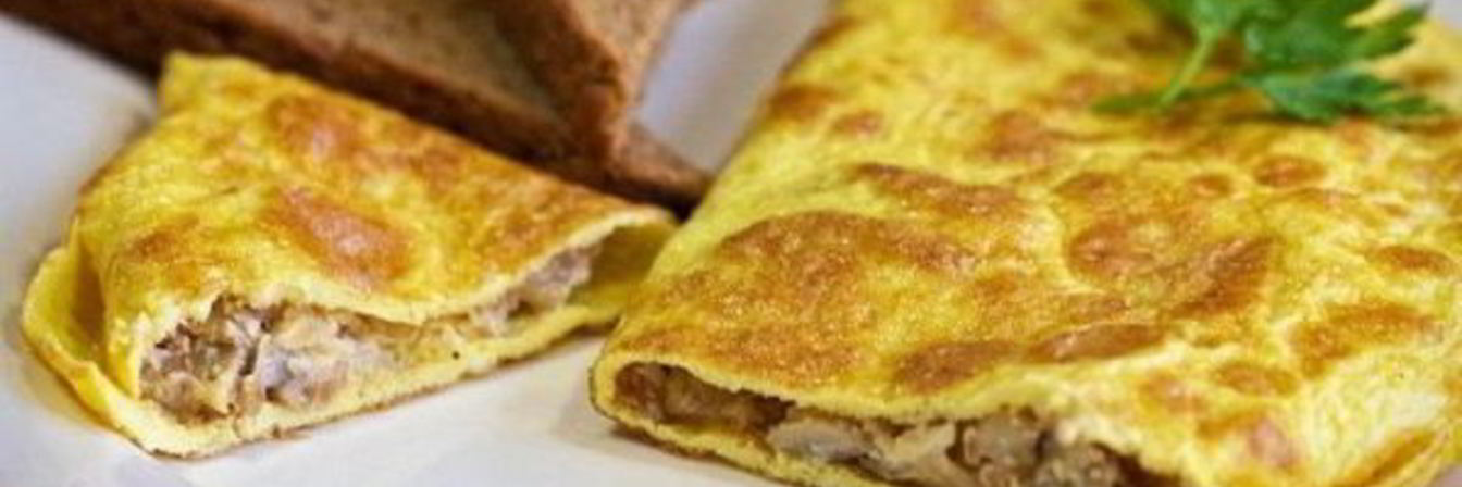 Омлет с грибами