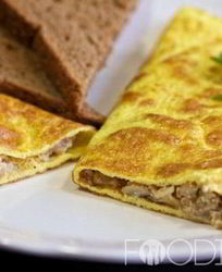 Омлет с грибами