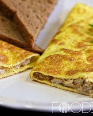 Омлет с грибами