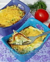 Омлет с кабачком в духовке