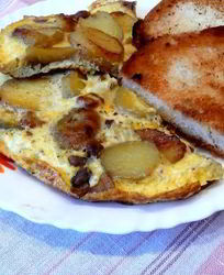 Омлет с картофелем