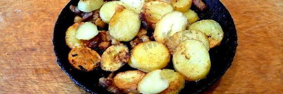 омлет с картофелем