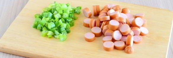 омлет с колбасой в духовке