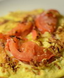 Омлет с козьим сыром