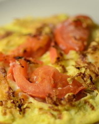 Омлет с козьим сыром