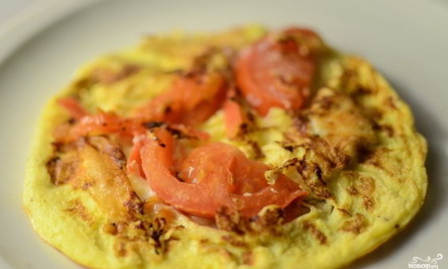 Рецепт омлета с козьим сыром