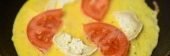 омлет с козьим сыром