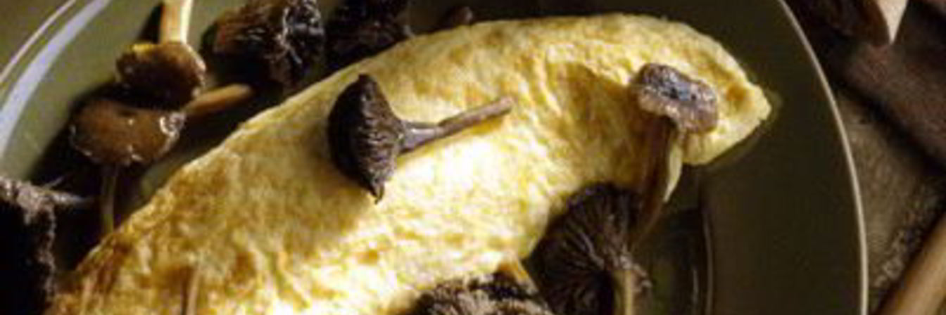 Омлет с лесными грибами
