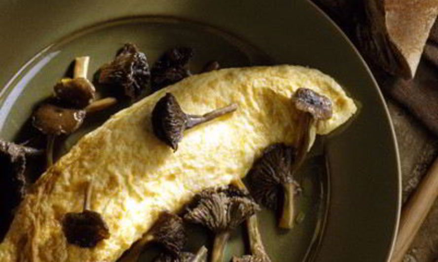 Рецепт омлета с лесными грибами