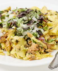 Омлет с луком