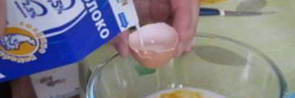 омлет с мукой