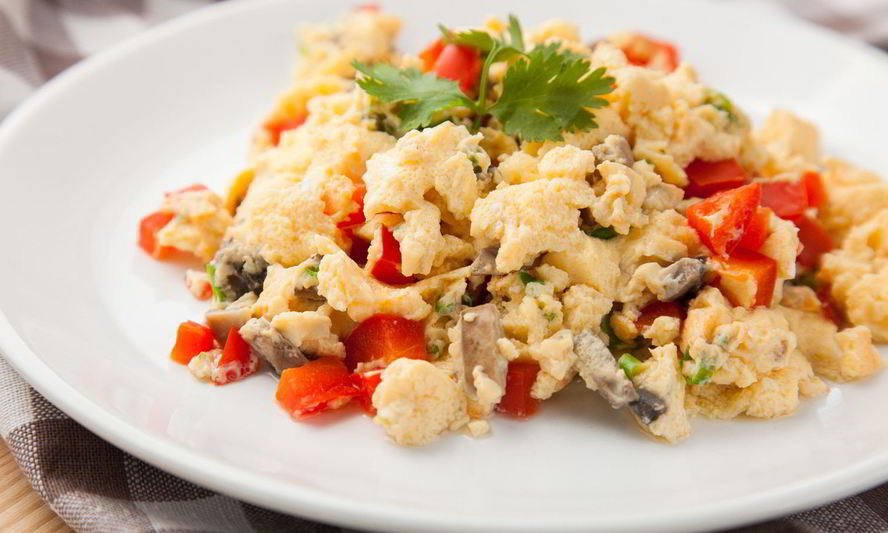 Рецепт омлета с овощами на пару