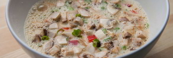 омлет с овощами на пару