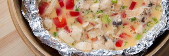 омлет с овощами на пару