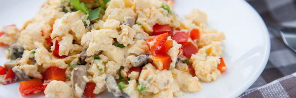 омлет с овощами на пару