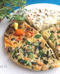 Омлет с овощами Времена года