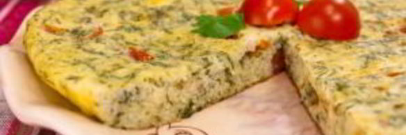 омлет с помидорами и картофелем