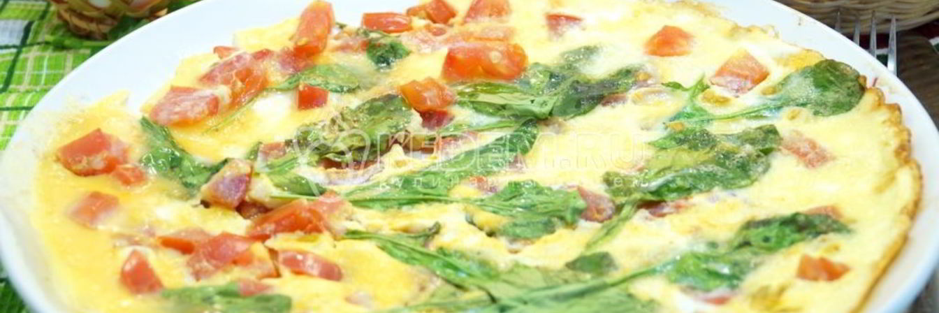 Омлет с помидорами и рукколой Алонзо