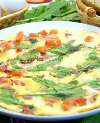 Омлет с помидорами и рукколой Алонзо