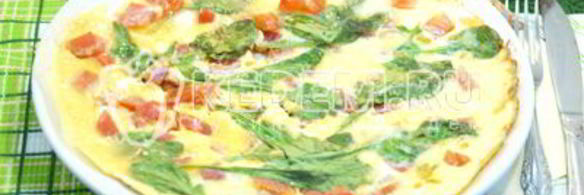 омлет с помидорами и рукколой алонзо