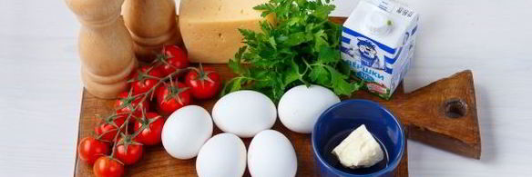 омлет с помидорами и сыром в духовке