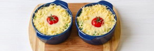 омлет с помидорами и сыром в духовке