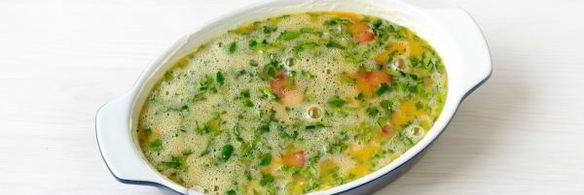 омлет с помидорами, кабачками и сыром в духовке