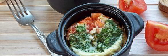 омлет с помидорами в духовке