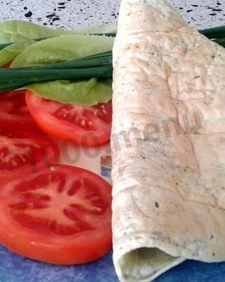 Омлет с семенами чиа на завтрак