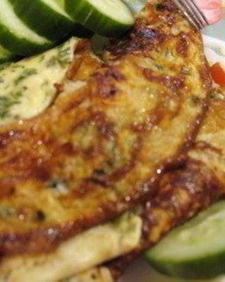 Омлет с соевым соусом и тимьяном