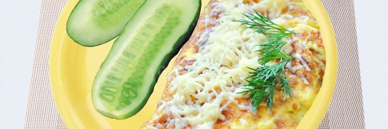 Омлет с сыром в микроволновке