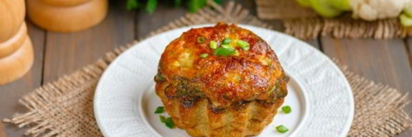 Омлет с цветной капустой в духовке