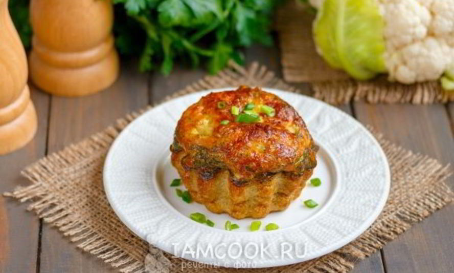 Рецепт омлета с цветной капустой в духовке