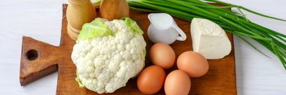 омлет с цветной капустой в духовке