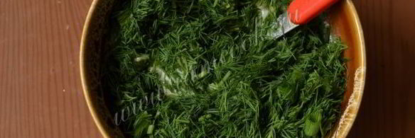 омлет с творогом и укропом