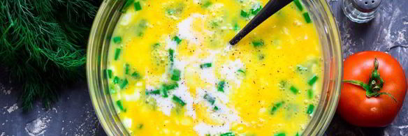 омлет с творогом