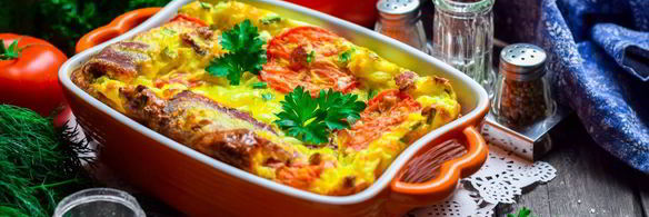 омлет с творогом