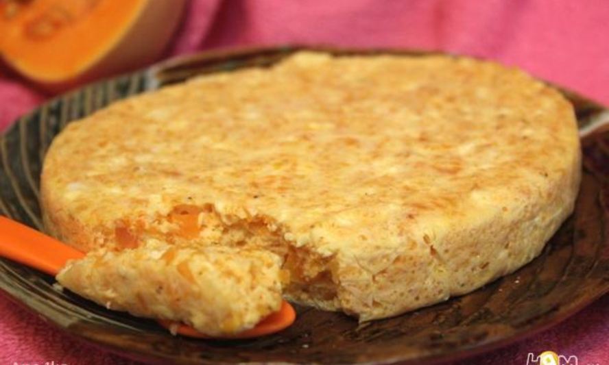 Рецепт омлета с тыквой и творогом на пару