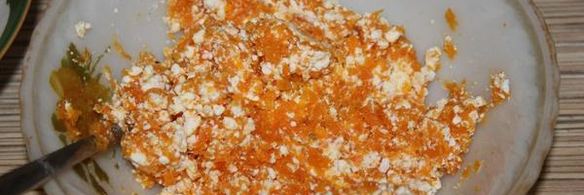 омлет с тыквой и творогом на пару