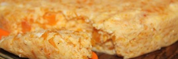 омлет с тыквой и творогом на пару