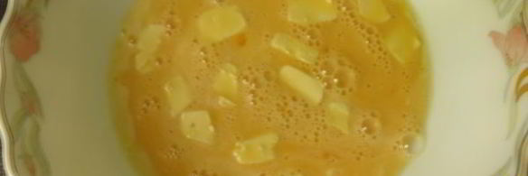 омлет с вафельными коржами в микроволновке