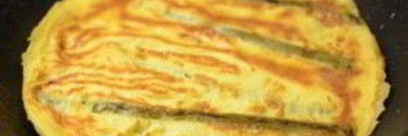 омлет со спаржей