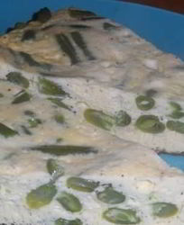 Омлет со стручковой фасолью