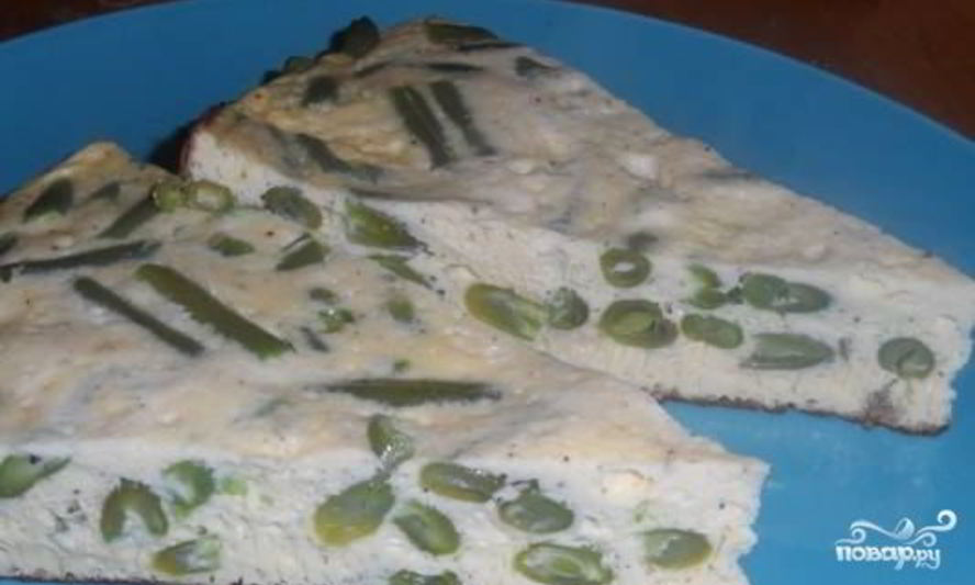 Рецепт омлета со стручковой фасолью